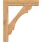 Ekena Millwork Olympic Block Smooth Bracket w/ Offset Brace, Western Red Cedar, 5 1/2"W x 24"D x 28"H BKT0604X24X28OLY05SWR - alternate 3